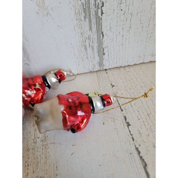 Vintage glass mini coke polar bear coca cola ornament Xmas set - Picture 8 of 8